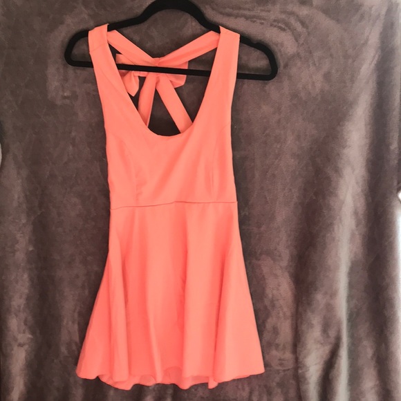 PINK . BOW ON THE BACK . DRESS - Picture 1 of 2